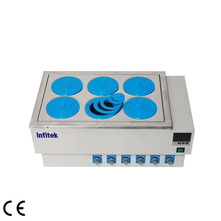 Infitek Water Bath with 6-Position Magnetic Stirrer WB-M6A