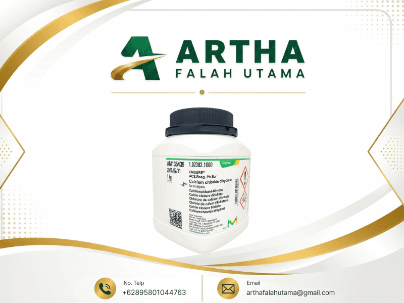 Kemasan Calcium chloride dihydrate EMSURE Merck 1.02382