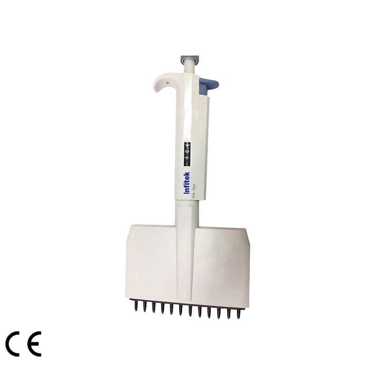 Infitek 12-Channel Adjustable Volume Micropipette PIPE-T12