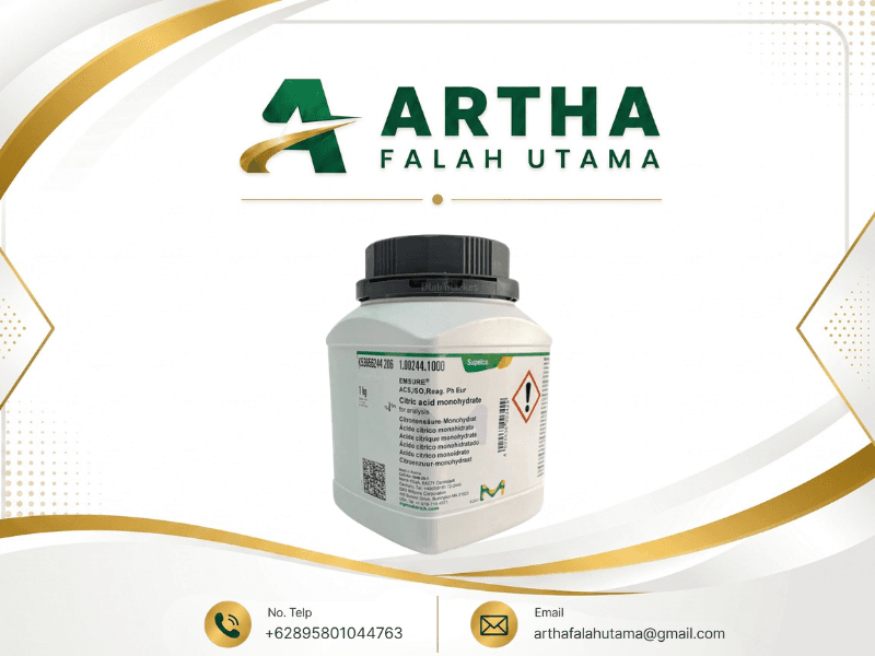 Kemasan Citric acid monohydrate EMSURE Merck 1.00244