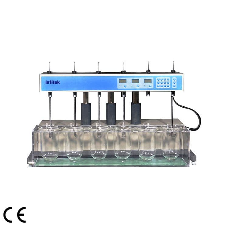Infitek 6-Vessel In-Line Electric Lift Dissolution Tester DIST-6